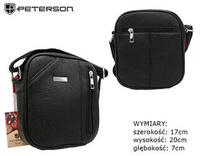 Men's PU bag PTN 8023-MACRO Black