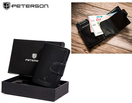 Portfel eko RFID PETERSON PTN 122511901 Black