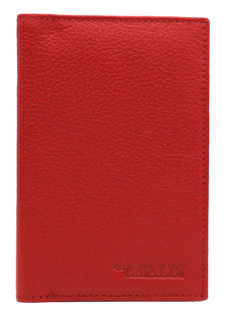 Skórzane etui na dokumenty CW-PAS-NDM Red