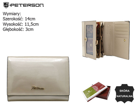 Portfel damski skórzany PTN 1N-445 Pearl