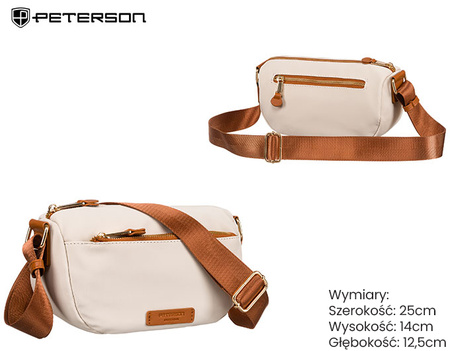 Torebka PTN JN-06 Ivory-Brown