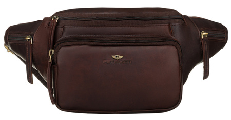 Natural leather pouch PTN BP001-OPU Brown