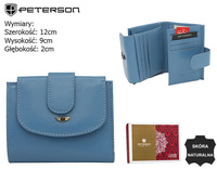 Portfel damski skórzany PTN 2516-BO Blue