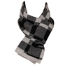 Large Men's Checkered Scarf Peterson PTN SA100-01 Black