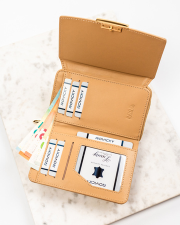 Portfel damski eko R-001-WD8 Beige