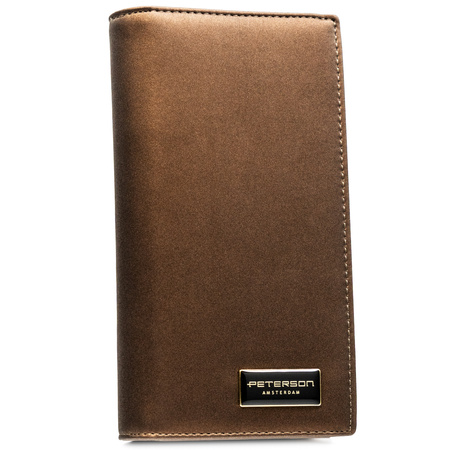 Portfel damski skóra naturalna+PU PTN PS1431-HNL Brown