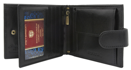 Peterson portfel skórzany PTN N01L- VT BLACK
