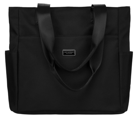 A women's shoulder shopper bag PTN CTY-04 Black