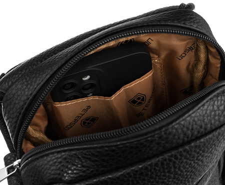 Men's PU bag PTN 1117-MACRO Black