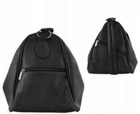 Leatherette bagpack PAUL ROSSI PC-2 BLACK