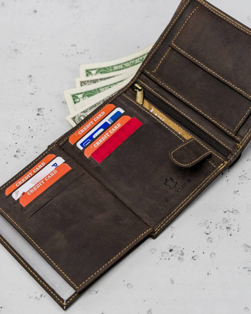 Portfel męski ze skóry naturalnej ALWAYS WILD N4-P-CHM