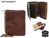 PETERSON PTN N4C-02-HWM-1230 men's RFID leather wallet