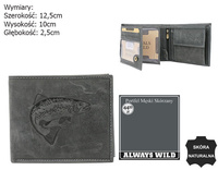 Portfel męski skórzany na blistrze N992-CHM-BL Black