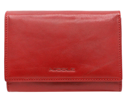 WOMEN'S LEATHER PORTFOLE F9661 RED