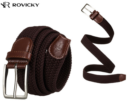 Pasek Parciany R-PAR-PU-115 D.Brown-Brown