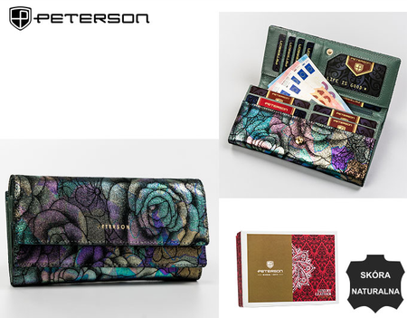 Portfel skórzany RFID PETERSON PTN 421028-MD