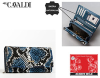 Portfel damski skóra+PU PX28-DNH-BL Blue