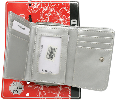 Portfel damski PU F-206L-BL Silver