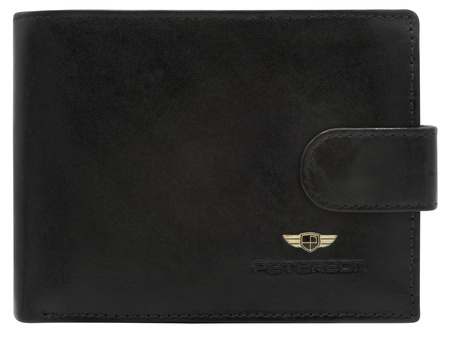 Men's leather wallet PTN N61-VT BLACK