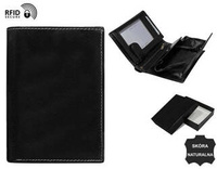 Men's leather wallet N62L-VT-NL BLACK