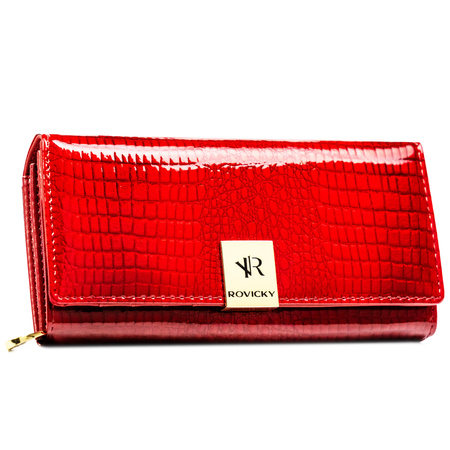 Portfel damski skórzany RH-20A-1-RS Red