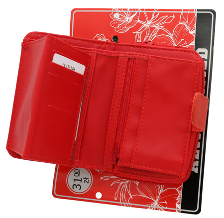 Portfel damski PU K-030B-BL Red