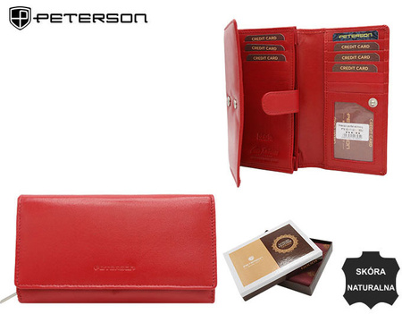 Portfel skórzany PTN BD-11-GCL Red