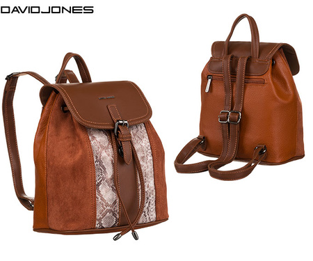 Plecak damski David Jones 6885-2 Cognac