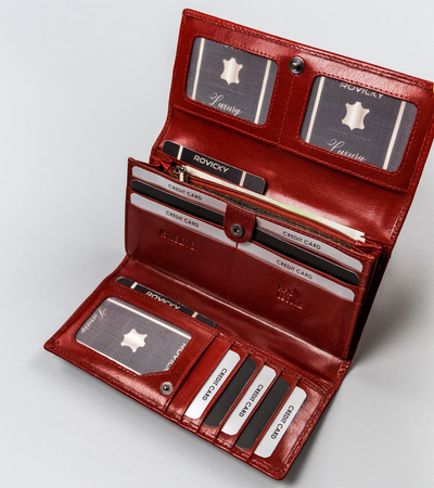 Rovicky women's RFID leather wallet CPR-8787-BAR