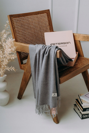 Large Women's Scarf with Fringes Peterson PTN SPV73 Grey