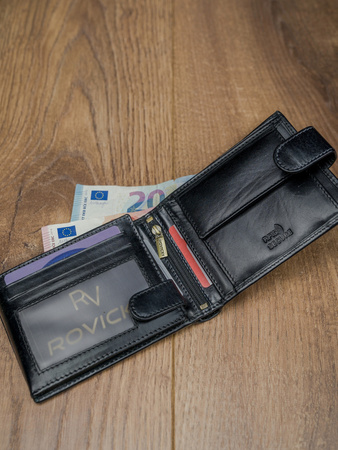 Portfel skórzany RFID ROVICKY N992L-RVT Black