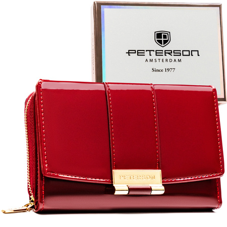 Portfel damski eko PTN 0015-LAK Burgundy