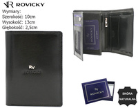 ROVICKY RFID leather wallet RV-7680272-BCA