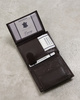 Men's leather wallet N0036-P-SCR D.Brown