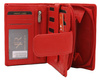 Portfel damski skórzany na blistrze R-D1503-NCD-BL Red