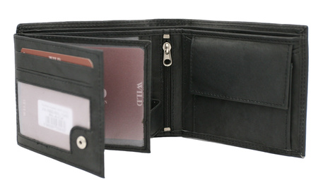 Portfel męski skórzany AW-N992-MAL Black