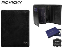 Portfel skórzany RFID ROVICKY RV-7680278 Black