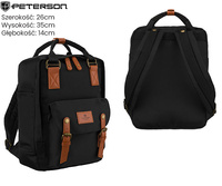 Plecak PTN GAMMA Black Brown