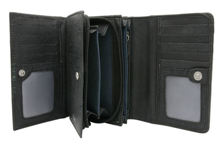 Women's leather wallet R-N0493-ART