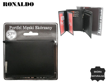 Portfel męski skórzany RM-03-BDF-BL Black