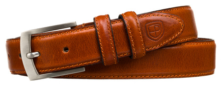 Pasek męski skórzany wąski PTN LTP-CRU TAN