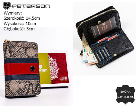 PETERSON PTN ST-418 RFID leather wallet