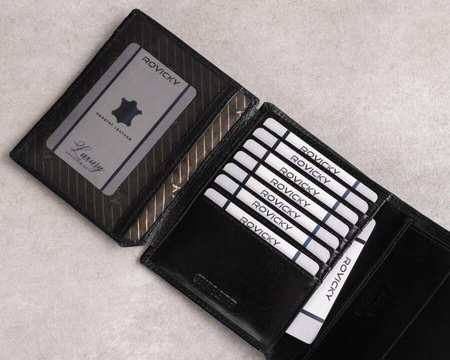 Portfel skórzany RFID ROVICKY PC-108-BAR