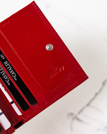 Damski portfel skóra naturalna RD-AN01-GCL RED