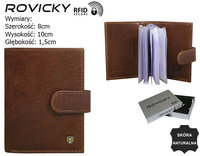 Skórzane etui na dokumenty TW-04-RVT Brown