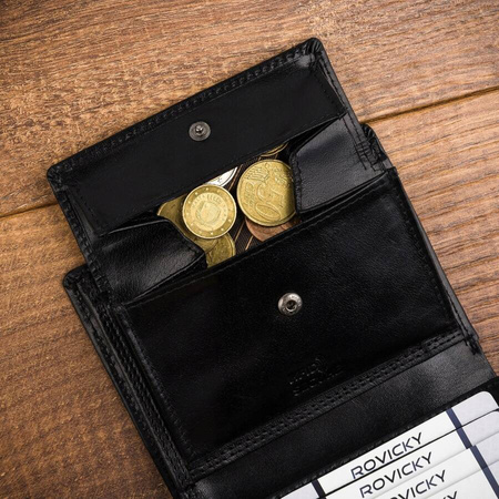 Portfel skórzany RFID CPR-125-BAR Black