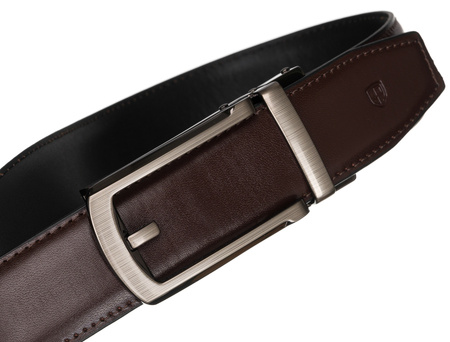 Pasek PU+skóra 35 mm PTN AB35-105-01-PUL BROW