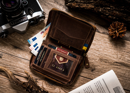 Peterson PTN 340-P-UP UA men's leather wallet