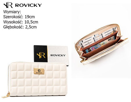 Portfel damski PU R-PKK-01 Cream