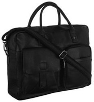 NO LOGO leather laptop bag LAP-15603-NDM-NL